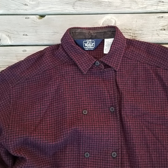 Woolrich woman wool check hi low shacket - Picture 5 of 10